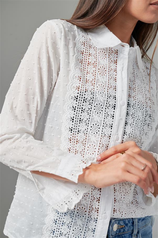 Camisa Vandal Plumeti Bordada